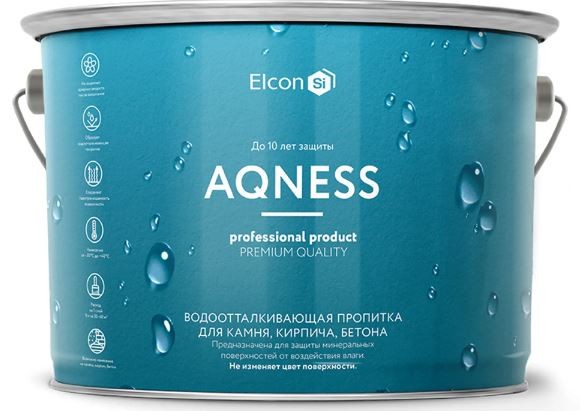 Силиконовый гидрофобизатор Elcon Aqness, 9л. Силиконовый гидрофобизатор Elcon Aqness, 9л.